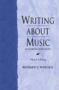 Writing About Music An Introductory Guide
