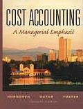 Cost Accounting 11th Edition Text Only No Cd