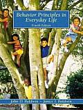 Behavior Principles In Everyday Life 4th edition