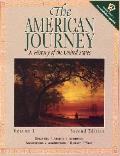 American Journey A History Of The Volume 1