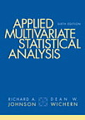 Applied Multivariate Statistical Ana 6th Edition