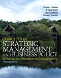 Concepts in Strategic Management and Business Policy Plus 2014 Mylab Management with Pearson Etext -- Access Card Package
