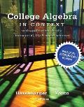 College Algebra In Context With Integrated Review Plus Mml Student Access Card & Sticker