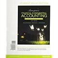 Horngrens Financial & Managerial Accounting The Financial Chapters Student Value Edition Plus Myaccountinglab With Pearson Etext Access Card Pac