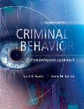 Criminal Behavior: A Psychological Approach