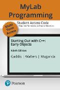 Mylab Programming with Pearson Etext -- Standalone Access Card -- For Starting Out with C++: Early Objects