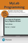 Mylab Programming with Pearson Etext -- Access Code Card -- For C++ How to Program (Early Objects Version)