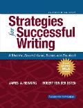Strategies For Successful Writing A Rhetoric Research Guide Reader & Handbook Mla Update