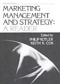 Marketing Management and Strategy: A Reader