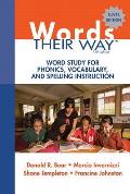 Words Their Way Word Study for Phonics Vocabulary & Spelling Instruction 5e silver edition