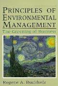 Principles of Environmental Management The Greenig of Business