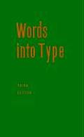 Words Into Type 3rd Edition