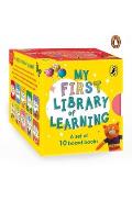My First Library of Learning: Box Set, Complete Collection of 10 Early Learning Board Books for Super Kids, 0 to 3
