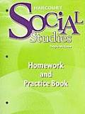 Harcourt Social Studies People We Know Homework & Practice Book Grade 2