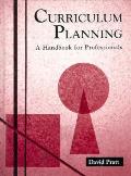 Curriculum Planning Handbook For Profession