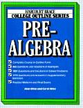 Pre Algebra College Outline Series