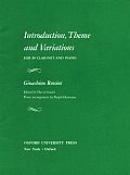 Introduction Theme & Variations Reduction for Clarinet & Piano