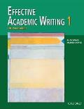 Effective Academic Writing 1 Student Book The Paragraph