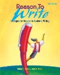 Reason to Write Intermediate: Strategies for Success in Academic Writingreason to Write 2