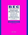 Bec Practice Test Preliminary Book and Key