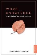 Word Knowledge A Vocabulary Teachers Handbook