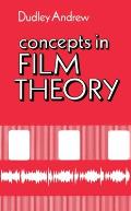 Concepts in Film Theory