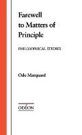 Farewell to Matters of Principle: Philosophical Studies
