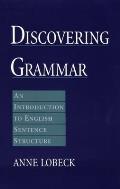Discovering Grammar An Introduction to English Sentence Structure