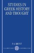 Studies In Greek History & Thought