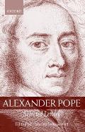 Alexander Pope: Selected Letters