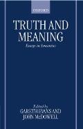 Truth and Meaning: Essays in Semantics