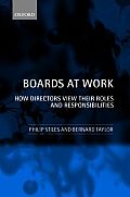 Boards at Work: How Directors View Their Roles and Responsibilities