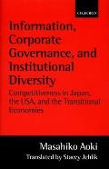 Information, Corporate Governance, and Institutional Diversity: Competitiveness in Japan, the Usa, and the Transitional Economies