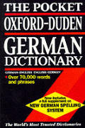 Pocket Oxford Duden German Dictionary Revised Edition