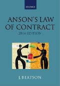 Anson's Law of Contract, 28th Edition