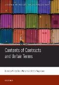 Contents of Contracts and Unfair Terms