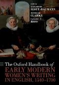 Oxford Handbook of Early Modern Womens Writing in English 1540 1700