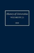 History of Universities: Volume Xvi(2):2000
