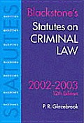 Statutes on Criminal Law