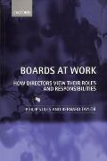 Boards at Work: How Directors View Their Roles and Responsibilities