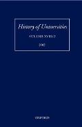 History of Universities: Volume XVIII/2, 2003