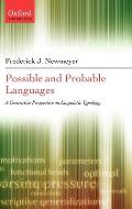 Possible and Probable Languages: A Generative Perspective on Linguistic Typology