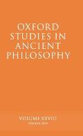 Oxford Studies in Ancient Philosophy XXVIII