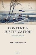 Content and Justification: Philosophical Papers