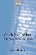 Greek Prepositions: From Antiquity to the Present