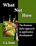 What Not How: Business Rules Approach to Application Development