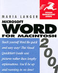 Word 2001 For Mac Visual Quickstart Guide