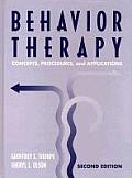 Behavior Therapy Concepts Procedures & Applications