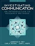 Investigating Communication An Introduction to Research Methods