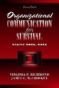 Organizational Communication For Surviva